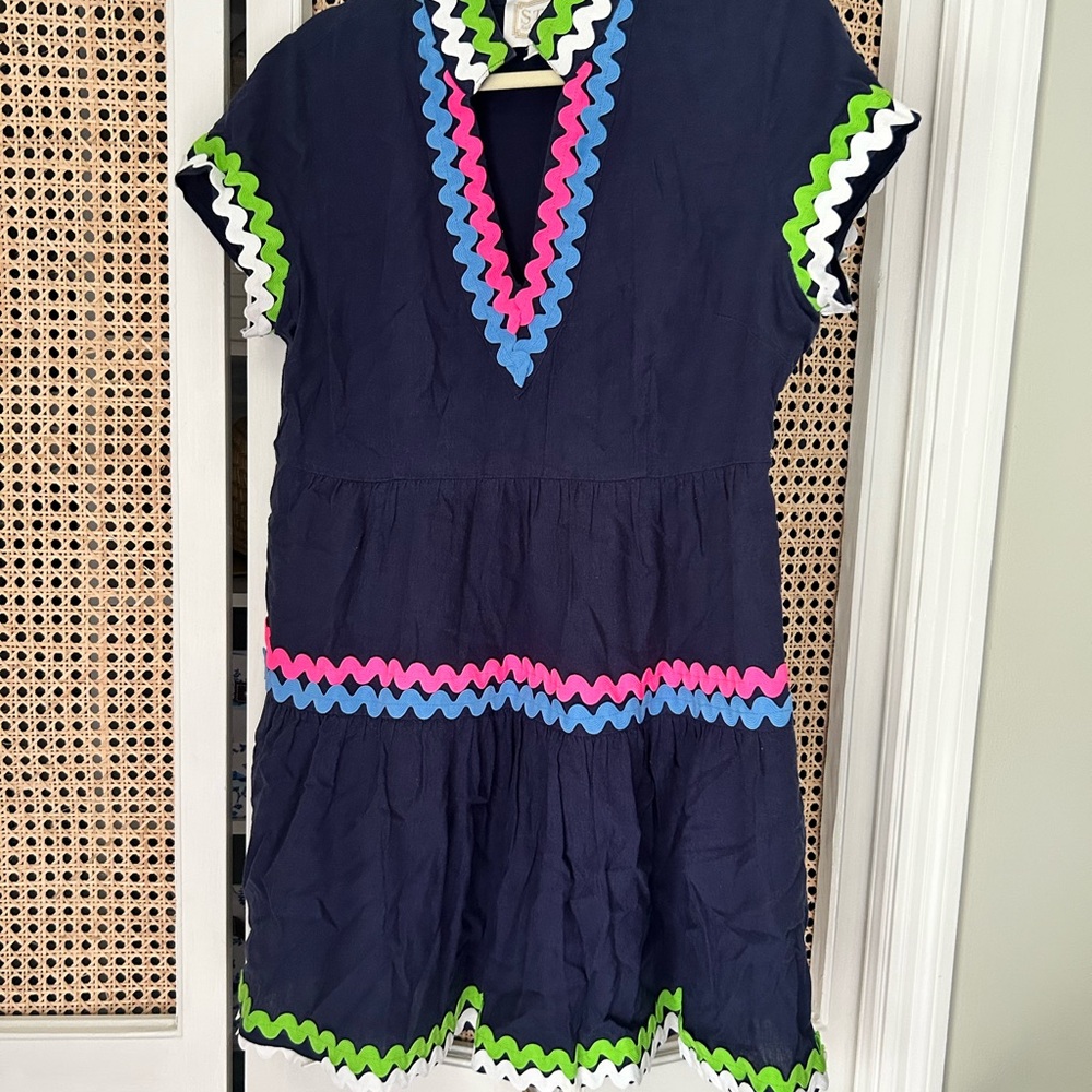 Sail to Sable Ric Rac Ruffled Tiered Sundress - Picture 2 of 4